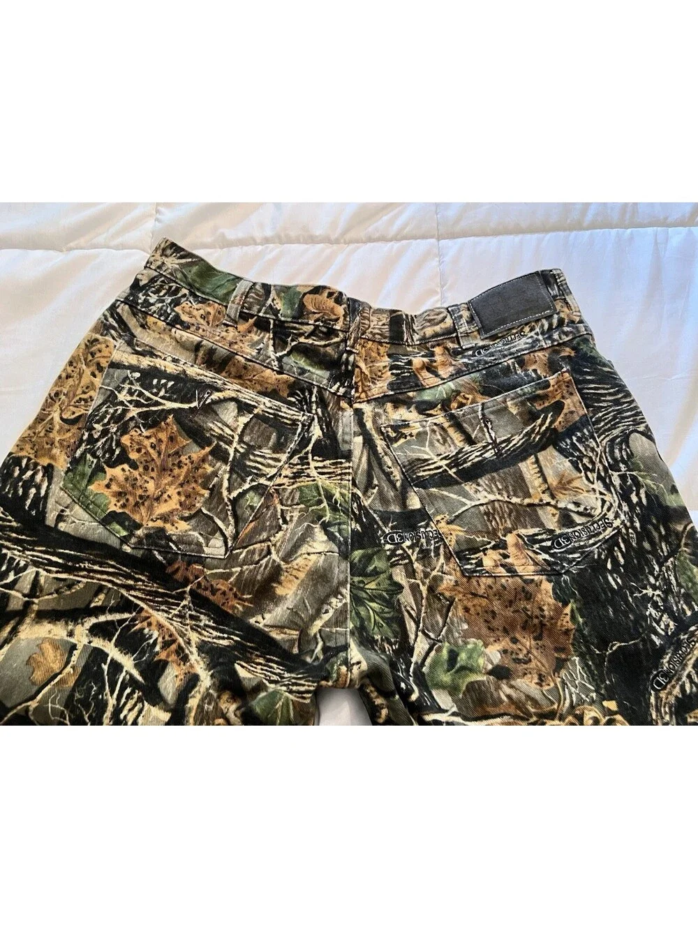 Cabela’s Seclusion 3D Mens 38x32 Leafy Tan Green Hunting Camo Pants